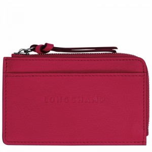 Longchamp 3D Kortholder Herre Fuchsia Danmark | 30034HCVJ13-