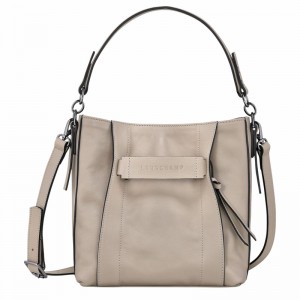 Longchamp 3D S Crossbody Taske Dame Grå Danmark | 10215HCV299