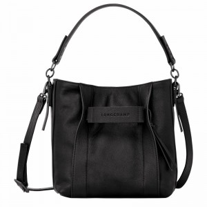 Longchamp 3D S Crossbody Taske Dame Sort Danmark | 10215HCV001