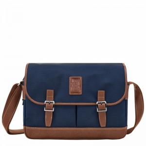 Longchamp Boxford L Crossbody Taske Herre Blå Danmark | L2824080127