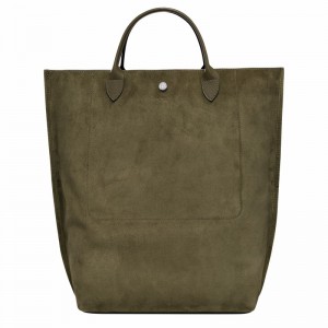 Longchamp Cabas Longchamp M Muleposer Dame Khaki Danmark | 10277HFO292