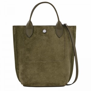 Longchamp Cabas Longchamp XS Muleposer Dame Khaki Danmark | 10276HFO292