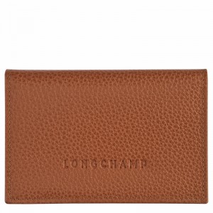 Longchamp Le FOULONNÉ Kortholder Dame Caramel Danmark | L3243021121