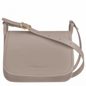 Longchamp Le FOULONNÉ M Crossbody Taske Dame Grå Danmark | 10135021P55