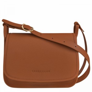 Longchamp Le FOULONNÉ M Crossbody Taske Dame Caramel Danmark | 10135021121