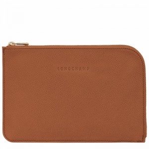 Longchamp Le FOULONNÉ Pouches Dame Caramel Danmark | 30040021121