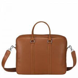 Longchamp Le FOULONNÉ S Mappe Dame Caramel Danmark | L2122021F72