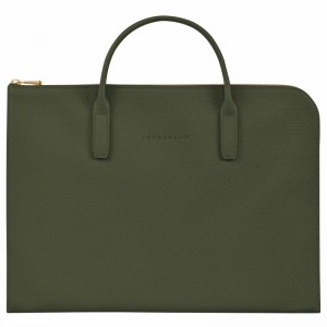 Longchamp Le FOULONNÉ S Mappe Dame Khaki Danmark | L2115021892