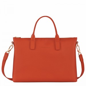 Longchamp Le FOULONNÉ S Mappe Dame Orange Danmark | 20032021685