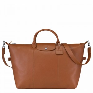 Longchamp Le FOULONNÉ S Rejsetasker Dame Caramel Danmark | L1624021F72