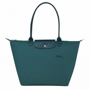 Longchamp Le Pliage Green L Muleposer Dame Påfugl Danmark | L1899919P89