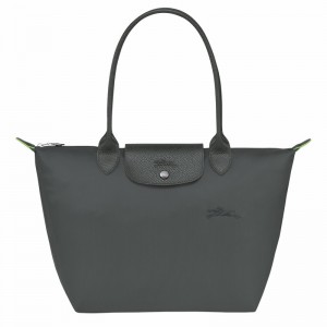 Longchamp Le Pliage Green M Muleposer Dame Dyb Grå Danmark | L2605919P66