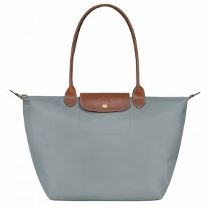 Longchamp Le Pliage Original L Muleposer Dame Grå Danmark | L1899089P80