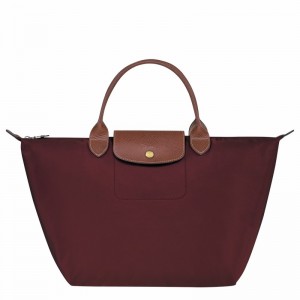 Longchamp Le Pliage Original M Håndtaske Dame Bordeaux Danmark | L1623089P87