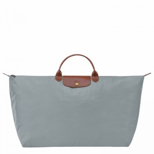 Longchamp Le Pliage Original M Rejsetasker Herre Grå Danmark | L1625089P80-