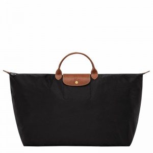 Longchamp Le Pliage Original M Rejsetasker Dame Sort Danmark | L1625089001