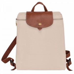 Longchamp Le Pliage Original M Rygsække Herre Hvide Danmark | L1699089P71-