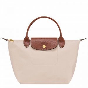 Longchamp Le Pliage Original S Håndtaske Dame Hvide Danmark | L1621089P71