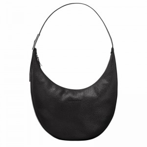 Longchamp Le Roseau Essential L Crossbody Taske Dame Sort Danmark | 10234968001