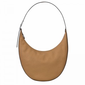 Longchamp Le Roseau Essential L Crossbody Taske Dame Khaki Danmark | 10234968026