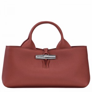 Longchamp Le Roseau S Håndtaske Dame Brune Danmark | 10280HFP404