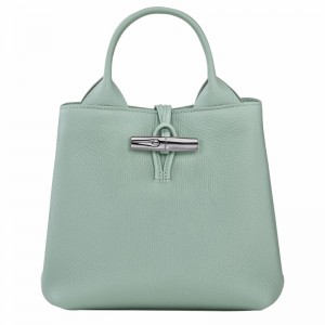 Longchamp Le Roseau S Håndtaske Dame Celadon Danmark | 10273HFP282