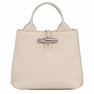 Longchamp Le Roseau S Håndtaske Dame Hvide Danmark | 10273HFP555