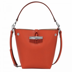 Longchamp Le Roseau XS Bøttepungen Dame Orange Danmark | 10229HCL685