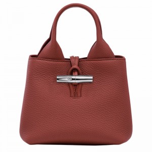 Longchamp Le Roseau XS Håndtaske Dame Brune Danmark | 10278HFP404