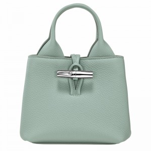 Longchamp Le Roseau XS Håndtaske Dame Celadon Danmark | 10278HFP282