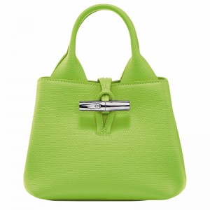 Longchamp Le Roseau XS Håndtaske Dame Grøn Danmark | 10278HFP355