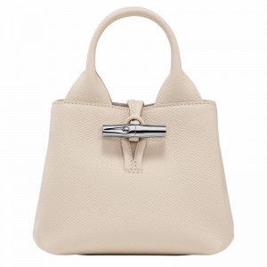 Longchamp Le Roseau XS Håndtaske Dame Hvide Danmark | 10278HFP555