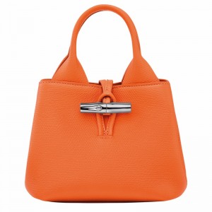 Longchamp Le Roseau XS Håndtaske Dame Orange Danmark | 10278HFP017