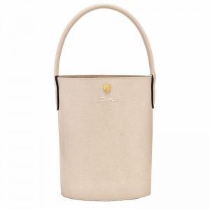 Longchamp ÉPURE S Bøttepungen Dame Hvide Danmark | 10161HYZ555