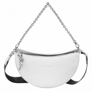 Longchamp Smile S Crossbody Taske Dame Hvide Danmark | 10224HDS007