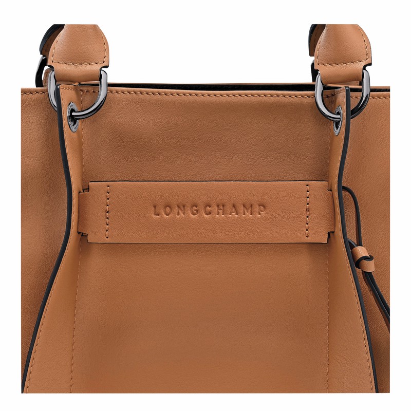 Longchamp 3D L Håndtaske Dame Beige Danmark | 10198HCV016