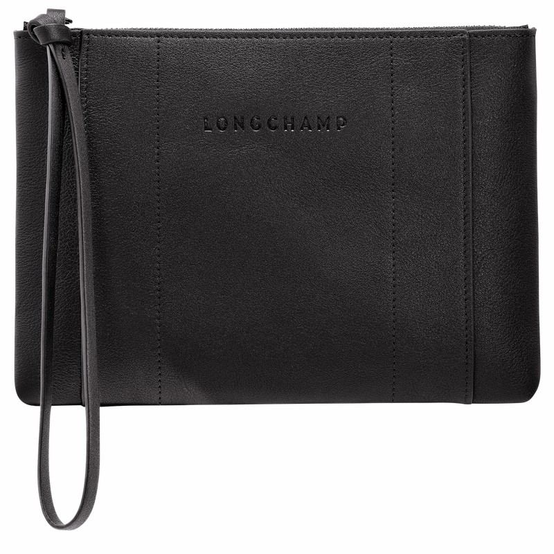 Longchamp 3D Pouches Dame Sort Danmark | 30032HCV001