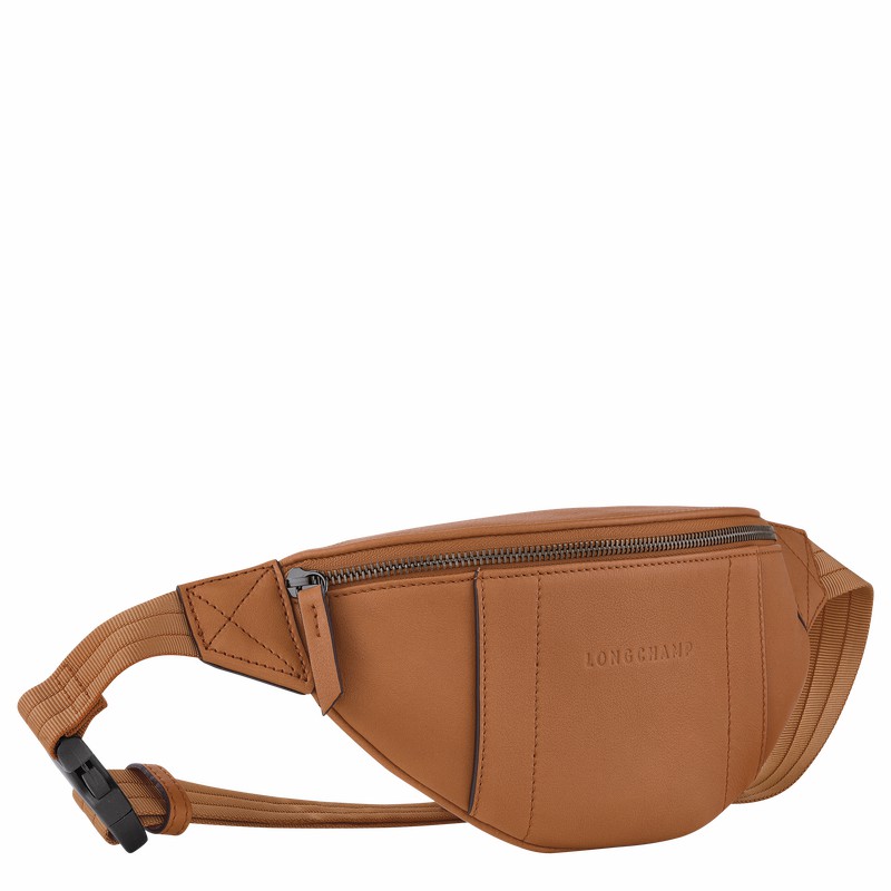 Longchamp 3D S Bæltetasker Herre Beige Danmark | 20054HCV016-