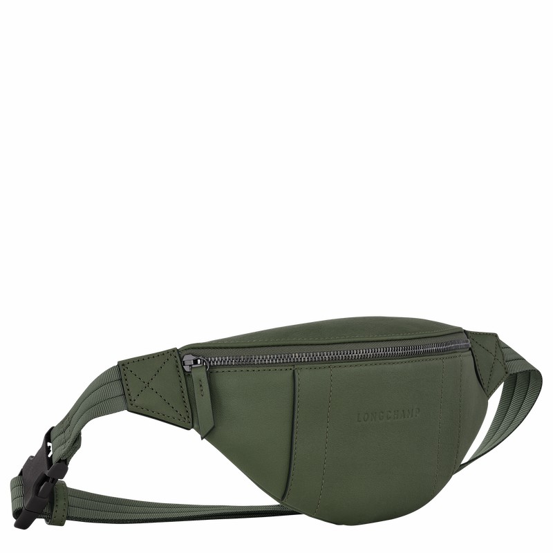 Longchamp 3D S Bæltetasker Herre Khaki Danmark | 20054HCV292-