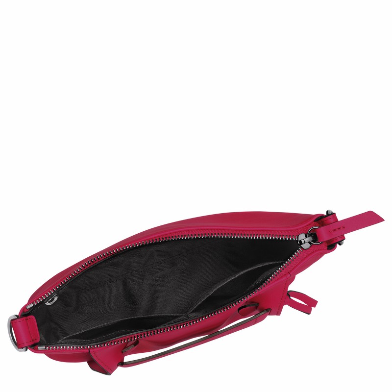 Longchamp 3D S Crossbody Taske Dame Fuchsia Danmark | 10199HCVJ13