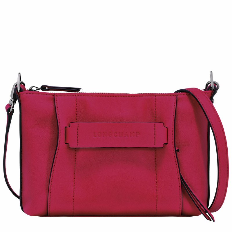 Longchamp 3D S Crossbody Taske Dame Fuchsia Danmark | 10199HCVJ13