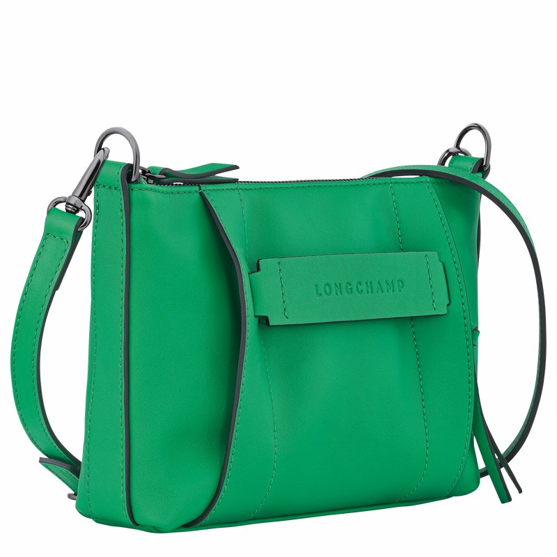 Longchamp 3D S Crossbody Taske Dame Grøn Danmark | 10199HCV129