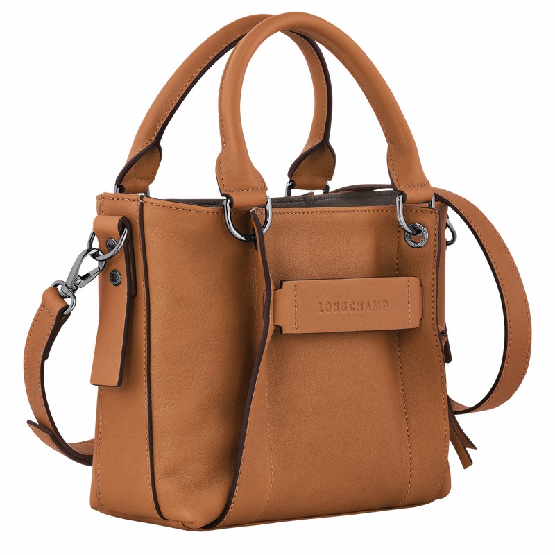 Longchamp 3D S Håndtaske Dame Beige Danmark | 10197HCV016