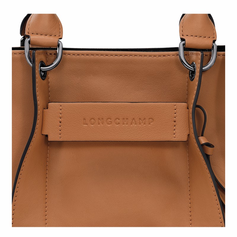 Longchamp 3D S Håndtaske Dame Beige Danmark | 10197HCV016