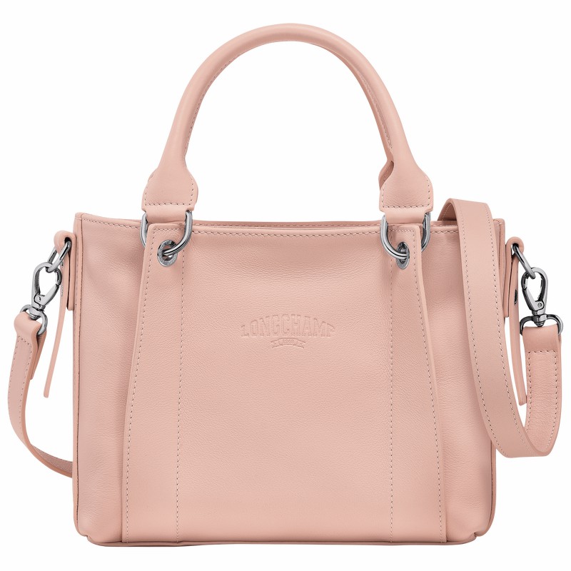 Longchamp 3D S Håndtaske Dame Beige Danmark | 10197HFA542