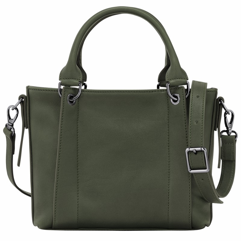 Longchamp 3D S Håndtaske Dame Khaki Danmark | 10197HCV292