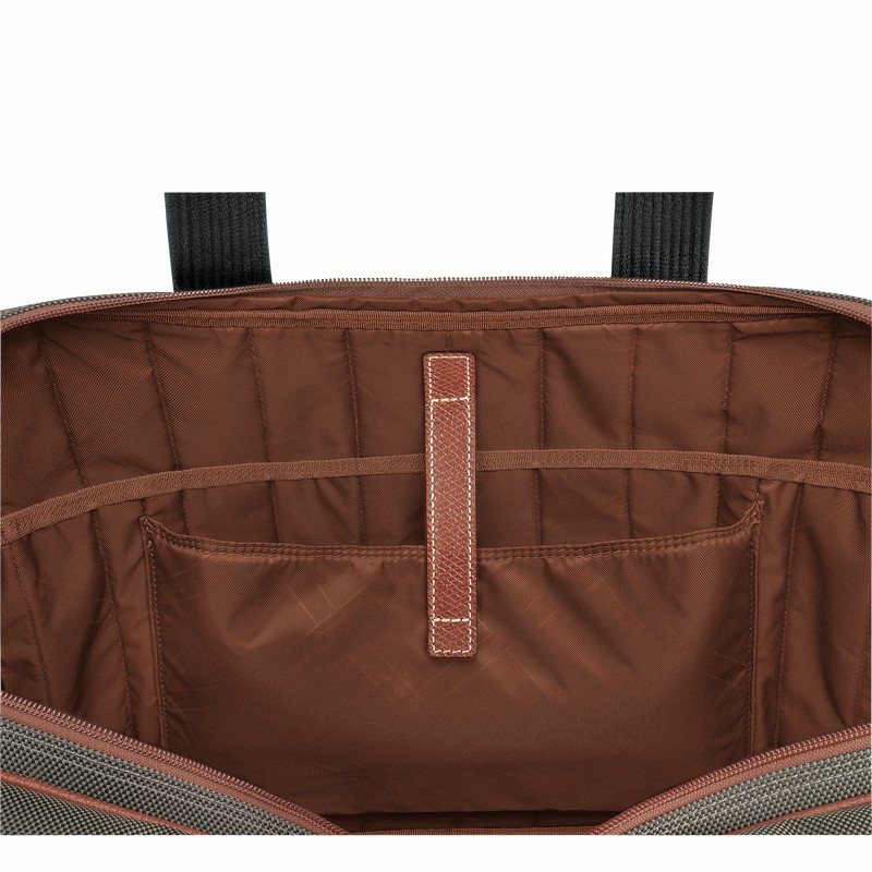 Longchamp Boxford L Mappe Herre Brune Danmark | L1487080042