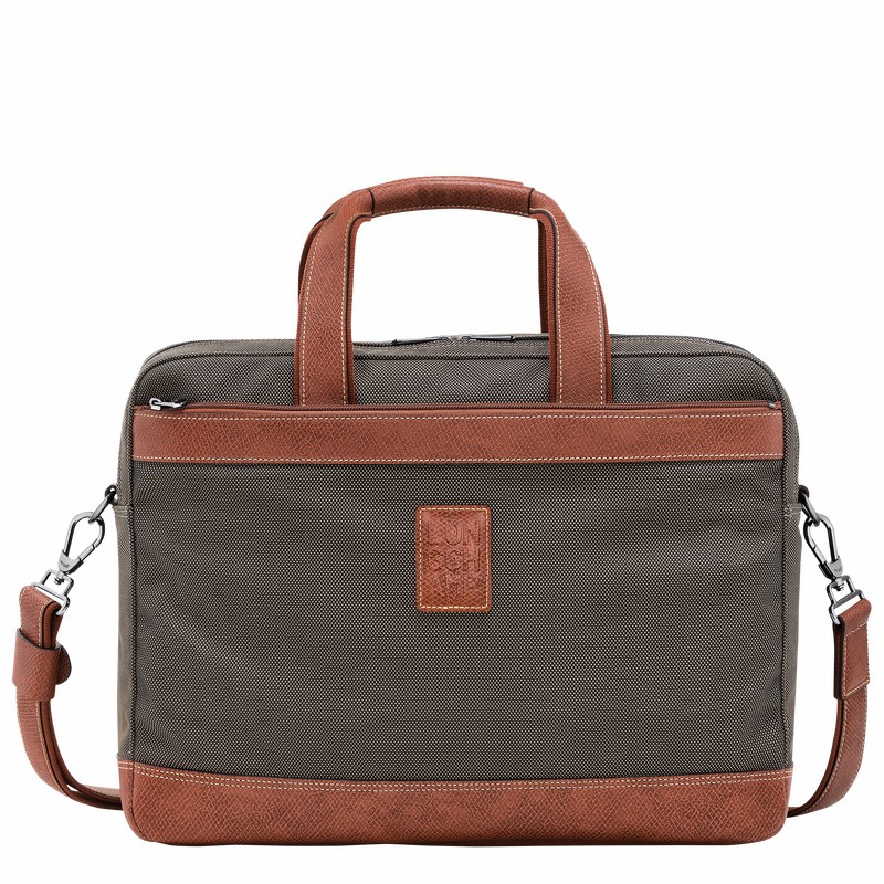 Longchamp Boxford L Mappe Herre Brune Danmark | L1487080042