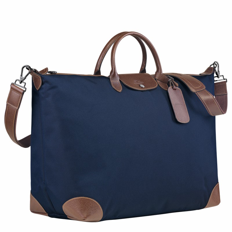 Longchamp Boxford M Rejsetasker Dame Blå Danmark | L1625080127