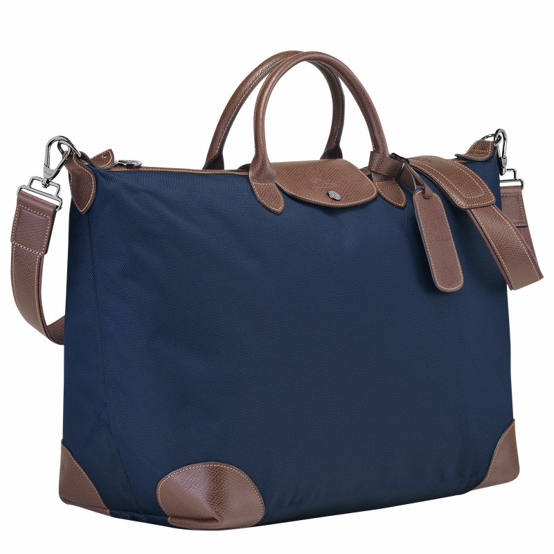 Longchamp Boxford S Rejsetasker Dame Blå Danmark | L1624080127